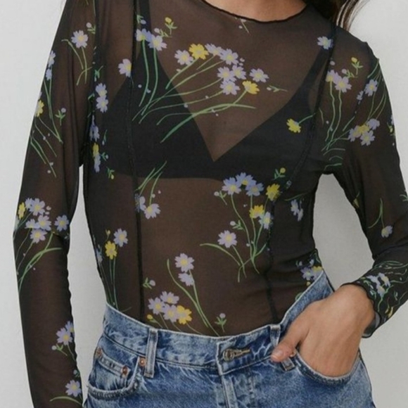 Floral sheer bomber ✨️ - Picture 4 of 4